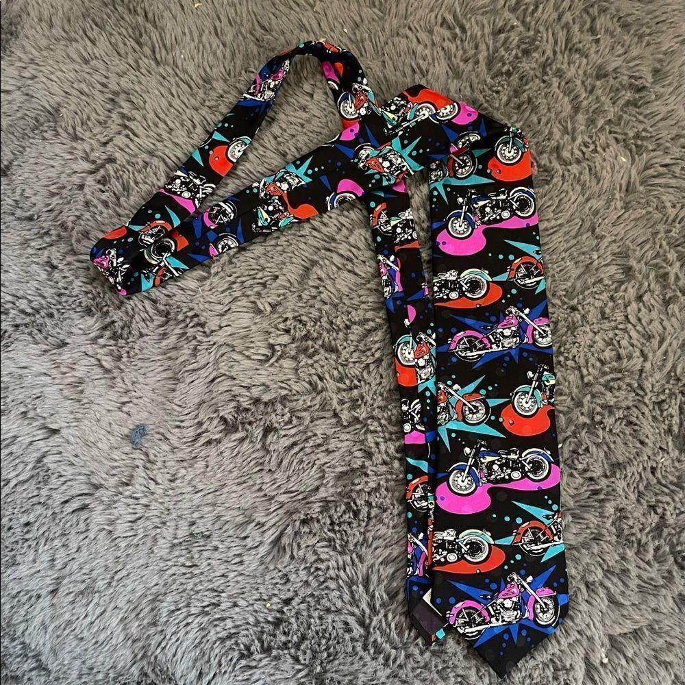 Vintage Harley Davidson silk tie